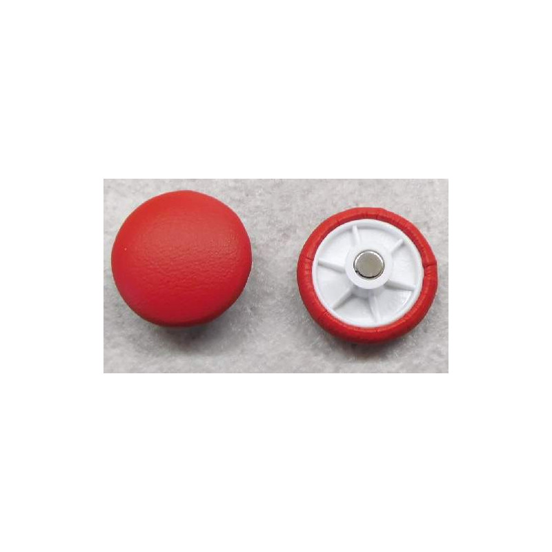 Magnet mit bezogenen Kopf Kunstleder Rot