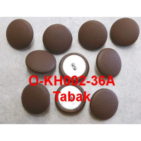Polsterknöpfe mit Öse Kunstleder Tabak 10er Pack