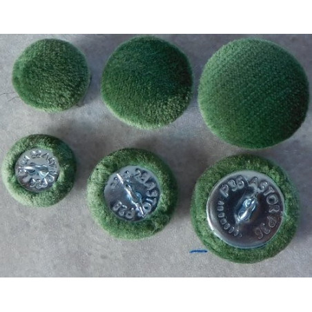 Polsterknöpfe mit Öse Mikrofaser Gras