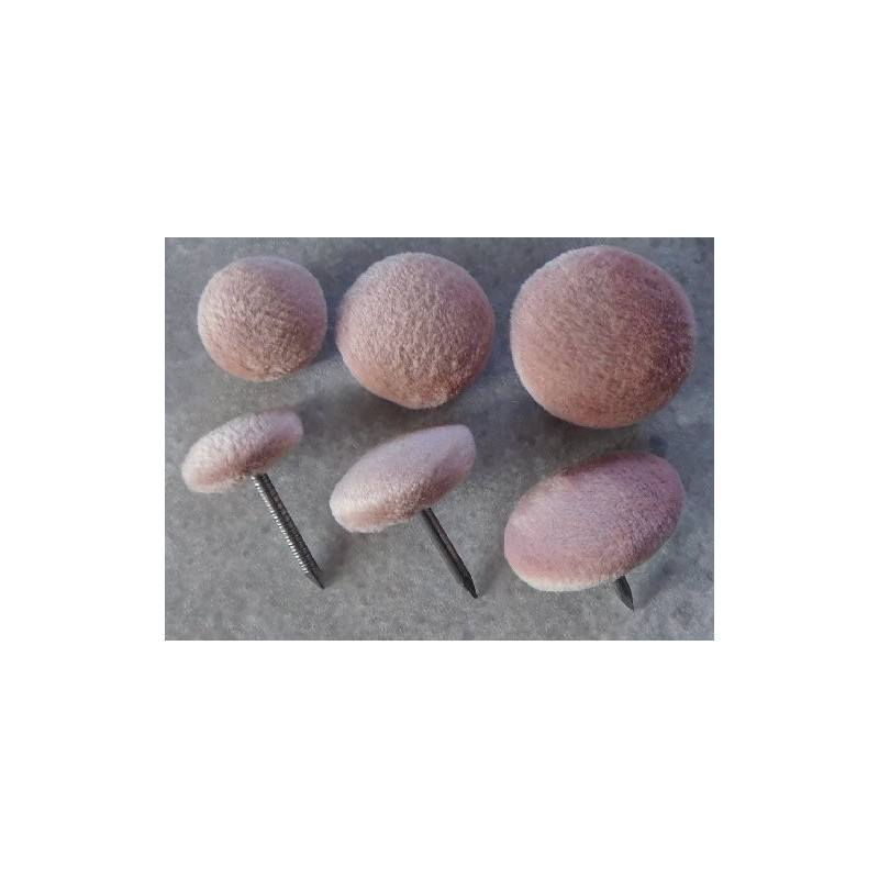 Polsterknöpfe mit Nagel Mikrofaser Rosa