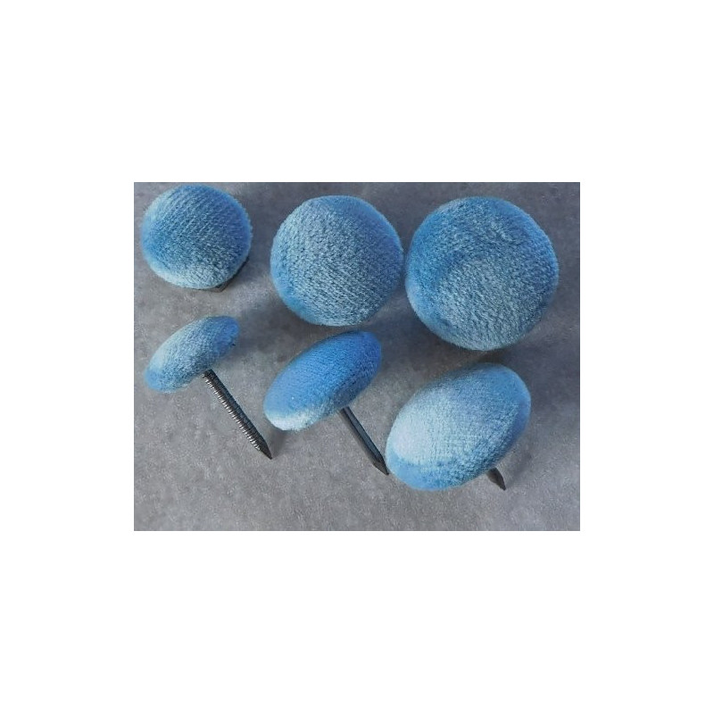 Polsterknöpfe mit Nagel Mikrofaser Taube