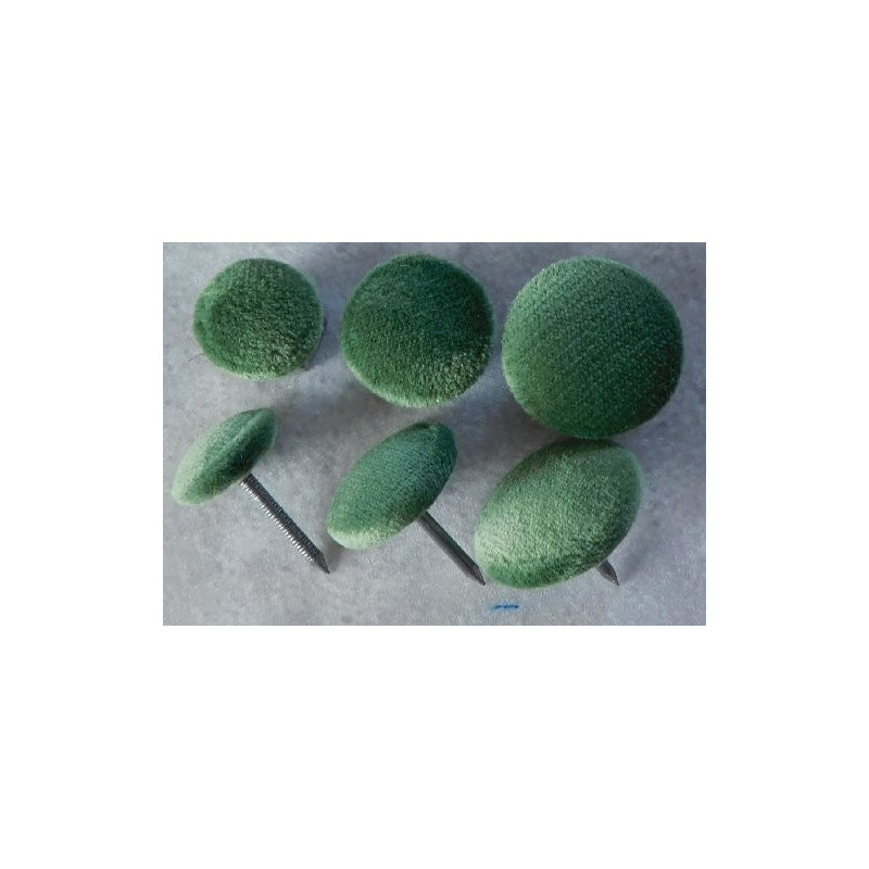 Polsterknöpfe mit Nagel Mikrofaser Gras