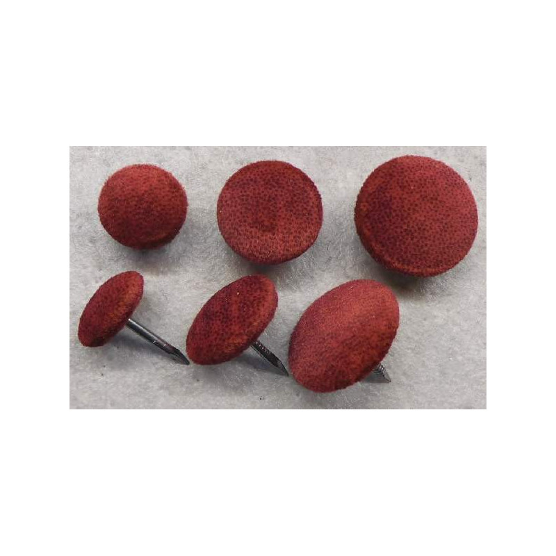 Polsterknöpfe mit Nagel Mikrofaser Bordeaux