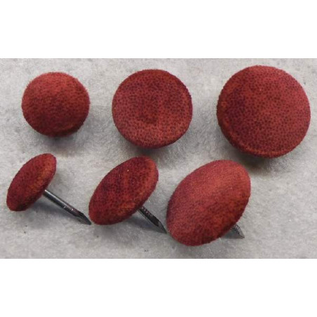 Polsterknöpfe mit Nagel Mikrofaser Bordeaux