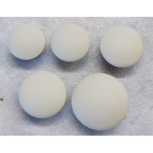 Polsterknöpfe mit Öse Leder Panna (Creme)
