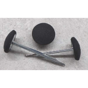 Polsterknöpfe mit Splint Mikrofaser Schwarz