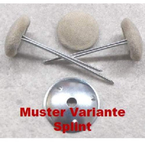 Polsterknöpfe mit Splint und Ihrem Stoff bezogen