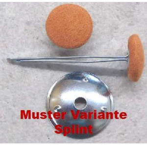 Polsterknöpfe mit Splint und Ihrem Stoff bezogen