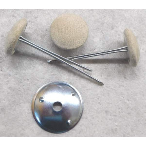 Polsterknöpfe mit Splint Mikrofaser Beige