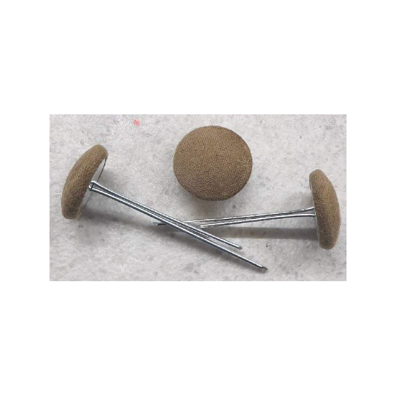 Polsterknöpfe mit Splint Mikrofaser Nuss