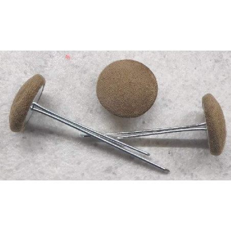 Polsterknöpfe mit Splint Mikrofaser Nuss