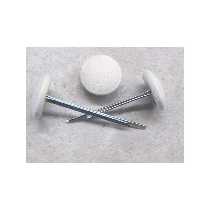 Polsterknöpfe mit Splint Mikrofaser Sahne