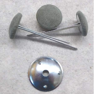 Polsterknöpfe mit Splint Mikrofaser Forest