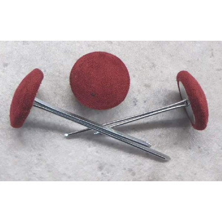 Polsterknöpfe mit Splint Mikrofaser Bordeaux