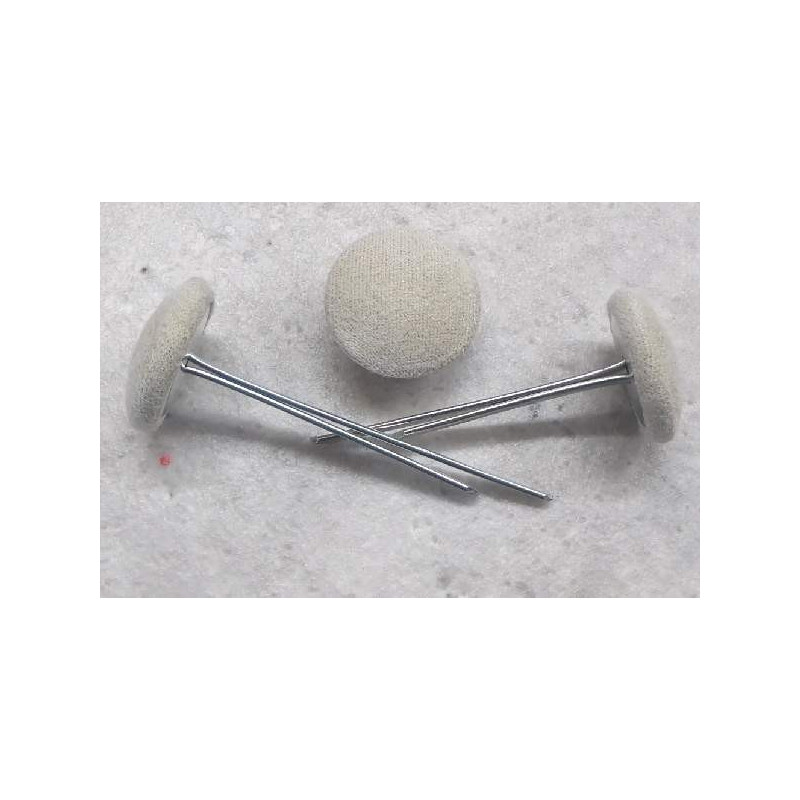 Polsterknöpfe mit Splint Mikrofaser Toffee