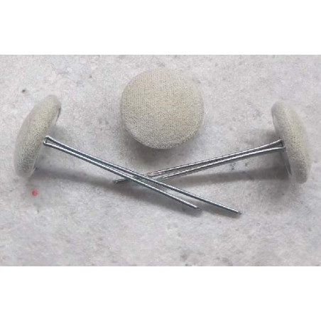 Polsterknöpfe mit Splint Mikrofaser Toffee