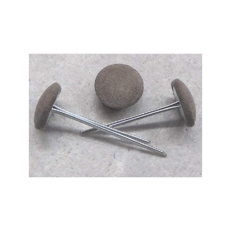 Polsterknöpfe mit Splint Mikrofaser Karibu