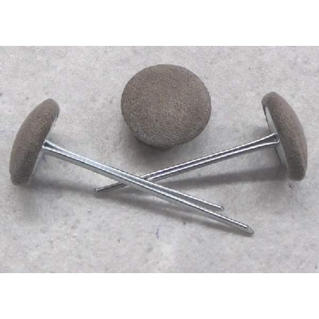 Polsterknöpfe mit Splint Mikrofaser Karibu