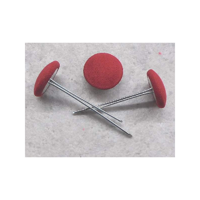 Polsterknöpfe mit Splint Mikrofaser Rot