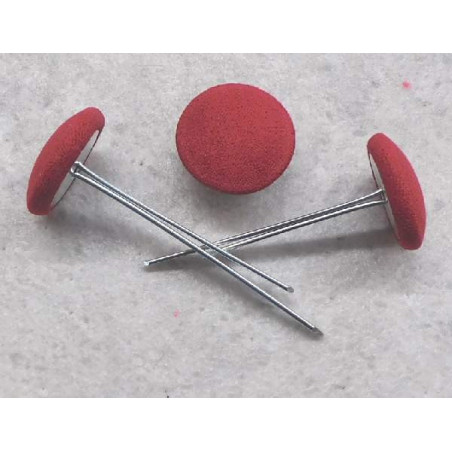 Polsterknöpfe mit Splint Mikrofaser Rot