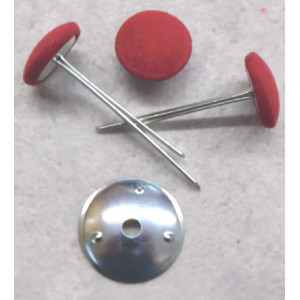 Polsterknöpfe mit Splint Mikrofaser Rot