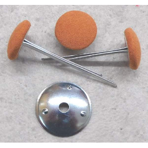 Polsterknöpfe mit Splint Mikrofaser Orange