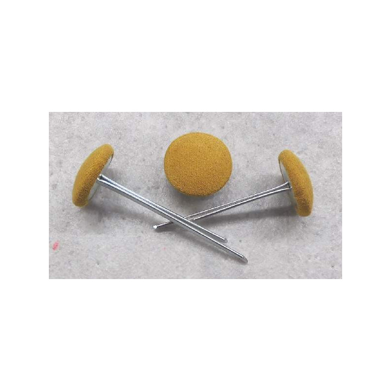 Polsterknöpfe mit Splint Mikrofaser Senf