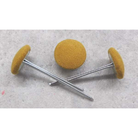 Polsterknöpfe mit Splint Mikrofaser Senf