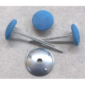 Polsterknöpfe mit Splint Mikrofaser Türkis