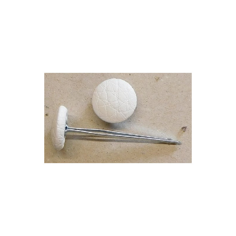 Polsterknöpfe mit Splint und Kunstleder Salz