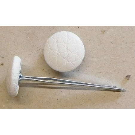 Polsterknöpfe mit Splint und Kunstleder Salz