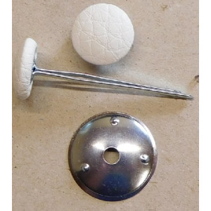 Polsterknöpfe mit Splint und Kunstleder Salz