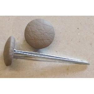 Polsterknöpfe mit Splint und Kunstleder Schlamm
