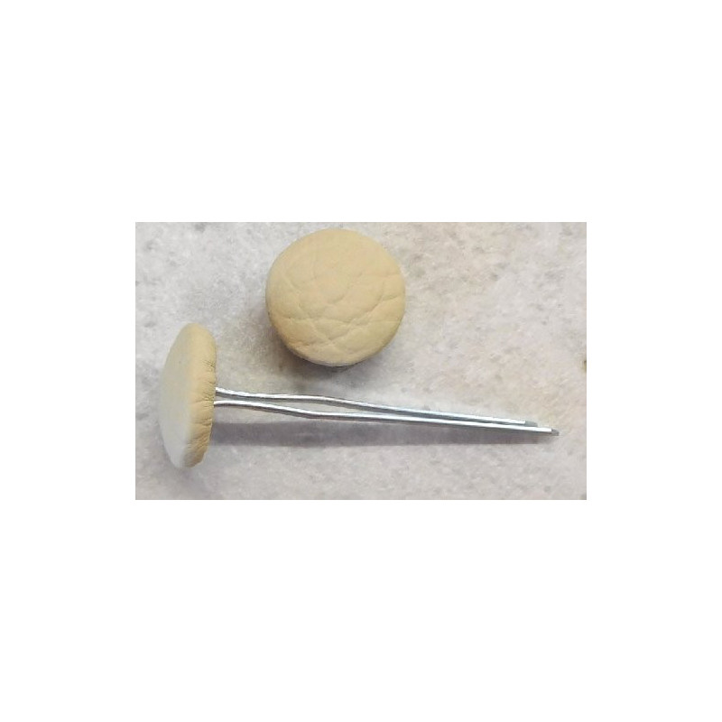 Polsterknöpfe mit Splint und Kunstleder Hellbeige