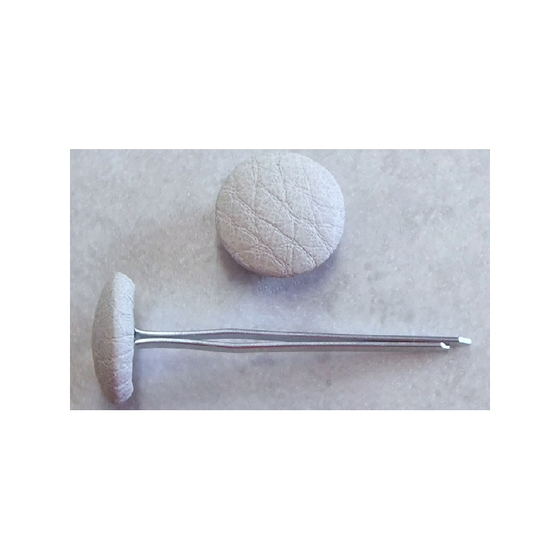 Polsterknöpfe mit Splint und Kunstleder Ice