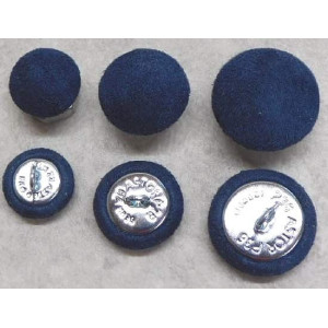 Polsterknöpfe mit Öse Mikrofaser Blau