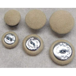 Polsterknöpfe mit Öse Mikrofaser Beige