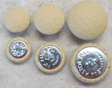 Polsterknöpfe mit Haken mit Kunstleder Hellbeige