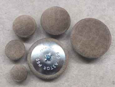 Polsterknöpfe mit Haken Mikrofaser bezogen