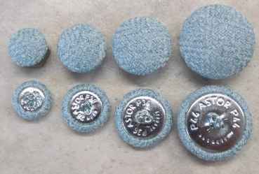 Polsterknöpfe mit Haken Polsterwebstoff SP23