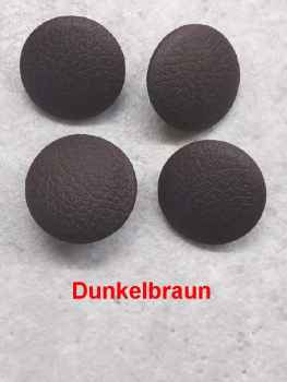 Polsterknöpfe Nagel Mikrofaser-Kunstleder Dunkelbraun