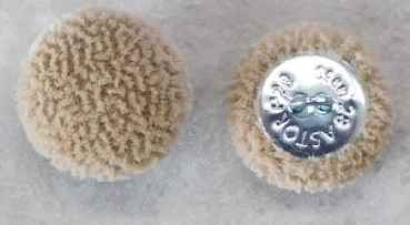 Polsterknöpfe Mikrofaser Beige