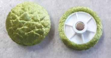 Magnet mit bezogenen Kopf Mikrofaser Olive