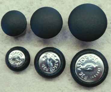 Polsterknopf mit Haken mit Echt-Leder Petersilie