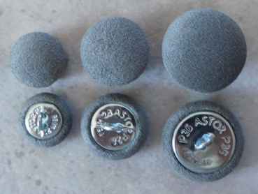 Polsterknöpfe mit Haken Mikrofaser Stahl