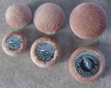 Polsterknöpfe mit Haken Mikrofaser Rosa