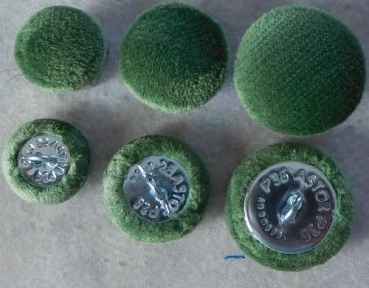 Polsterknöpfe mit Haken Mikrofaser Gras