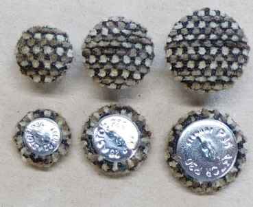 Polsterknöpfe mit Haken Polsterwebstoff 504