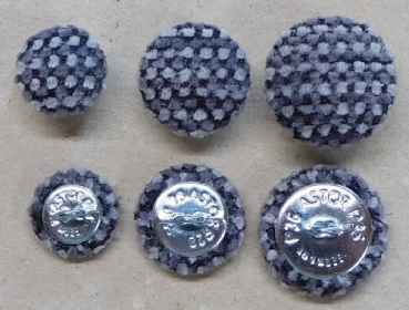 Polsterknöpfe mit Haken Polsterwebstoff 506