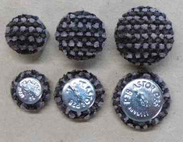 Polsterknöpfe mit Haken Polsterwebstoff 507
